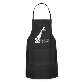 climate change nature conservation africa giraffe - Adjustable Apron - black - Front - Julia (174cm)