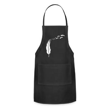 Feather Headdress - Flying Feathers - Adjustable Apron - black - Front - Julia (174cm)