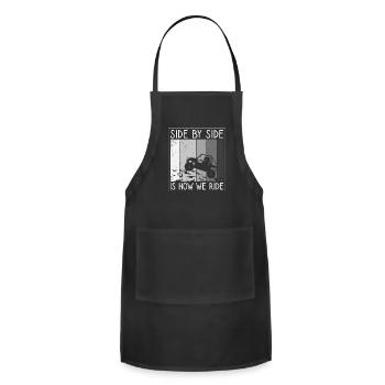 Side By Side Is How We Ride, Funny UTV - Adjustable Apron - black - Front - Julia (174cm)
