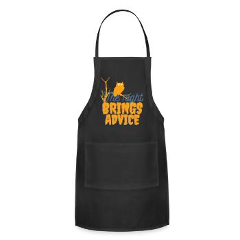 The night brings advice - Adjustable Apron - black - Front - Julia (174cm)