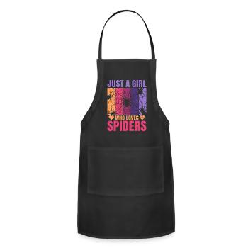 Tarantula Tarantula Amphibian Terrarium Spider - Adjustable Apron - black - Front - Julia (174cm)