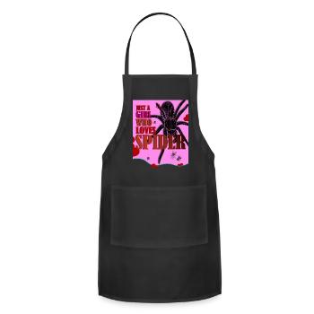 Tarantula Tarantula Amphibian Terrarium Spider - Adjustable Apron - black - Front - Julia (174cm)