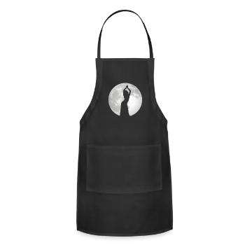 Moon Belly Dancer - Belly Dance Dancer - Adjustable Apron - black - Front - Julia (174cm)