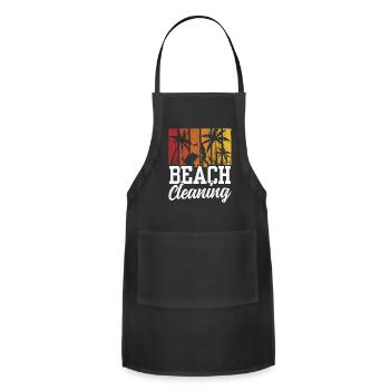 Beach Cleaning Coast Clean Up Beaches - Adjustable Apron - black - Front - Julia (174cm)