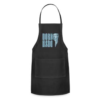 Tornadoes Dorknado Natural Disaster Tornado Chaser - Adjustable Apron - black - Front - Julia (174cm)
