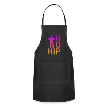 hip hop - Adjustable Apron - black - Front - Julia (174cm)