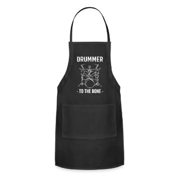Skeleton Drummer Performer - Adjustable Apron - black - Front - Julia (174cm)