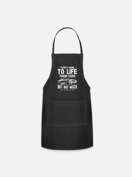Muscle Car Enthusiast Car Guy Classic Cars Lover - Adjustable Apron - black
