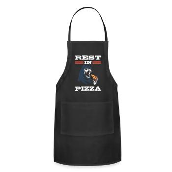 Rest In Pizza Pizzamaker - Adjustable Apron - black - Front - Julia (174cm)