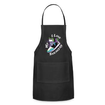 I Love My Sneaker Sneaker Turnschuhe - Adjustable Apron - black - Front - Julia (174cm)