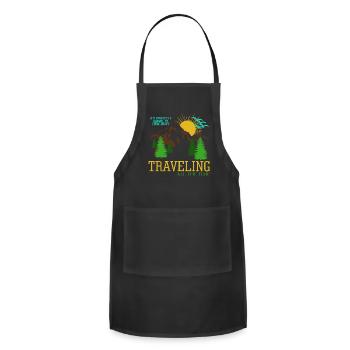 Travel Travel Hiking Vacation - Adjustable Apron - black - Front - Julia (174cm)