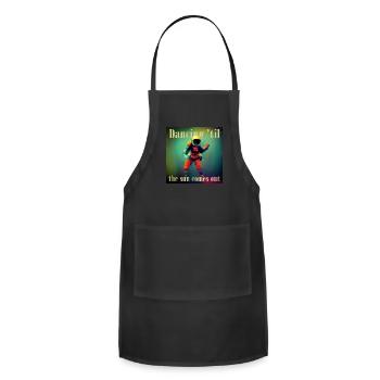 Dancing Til The Sun Comes Out Spacecraft - Adjustable Apron - black - Front - Julia (174cm)