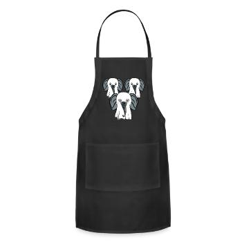 Elephant Ghosts Elephants - Adjustable Apron - black - Front - Julia (174cm)