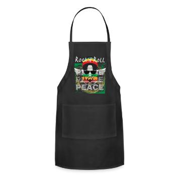 Reggae Rock And Roll Fusion - Adjustable Apron - black - Front - Julia (174cm)