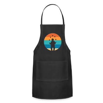 Juggling Clown Circus Performer - Adjustable Apron - black - Front - Julia (174cm)