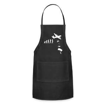 Parachute, Skydive, Freefly, Skydiving Head Down - Adjustable Apron - black - Front - Julia (174cm)