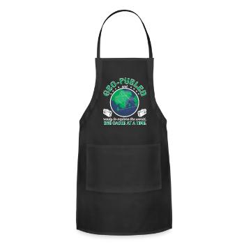 ready to explore the world, one cache at a time. - Adjustable Apron - black - Front - Julia (174cm)