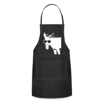 Donkey with Sunglasses Donkeys - Adjustable Apron - black - Front - Julia (174cm)