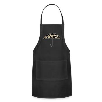 Umbrella with middle fingers Umbrellas - Adjustable Apron - black - Front - Julia (174cm)