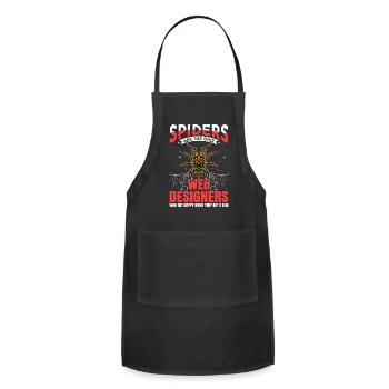 Tarantula Tarantula Amphibian Terrarium Spider - Adjustable Apron - black - Front - Julia (174cm)