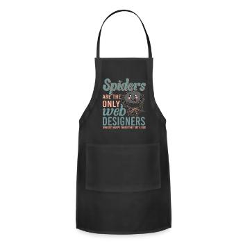 Tarantula Tarantula Amphibian Terrarium Spider - Adjustable Apron - black - Front - Julia (174cm)