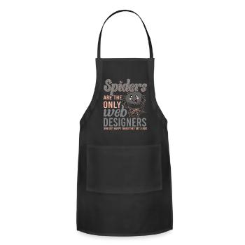 Tarantula Tarantula Amphibian Terrarium Spider - Adjustable Apron - black - Front - Julia (174cm)