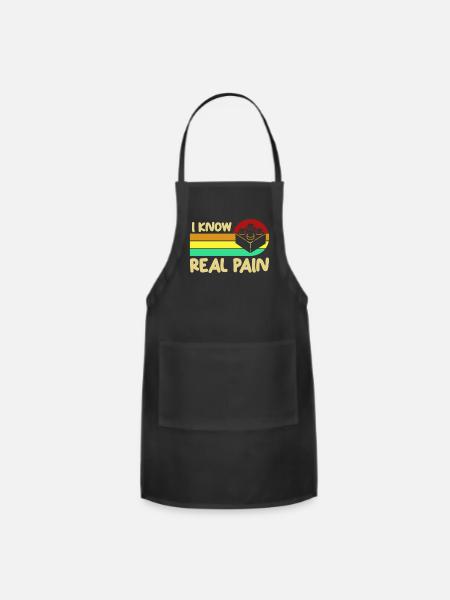 Pain Scale Building Brick - Adjustable Apron - black