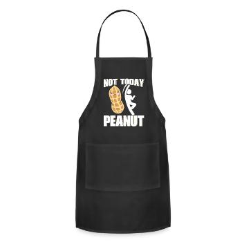 Peanut allergic allergy - Adjustable Apron - black - Front - Julia (174cm)
