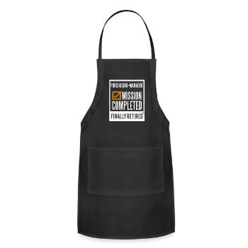 Retirement - Retired Purchasing-Manager - Adjustable Apron - black - Front - Julia (174cm)