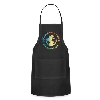 Environmental protection nature conservation Ocean - Adjustable Apron - black - Front - Julia (174cm)