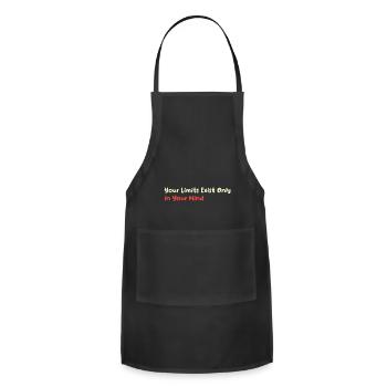 Your Limits Exist Only in Your Mind - Adjustable Apron - black - Front - Julia (174cm)