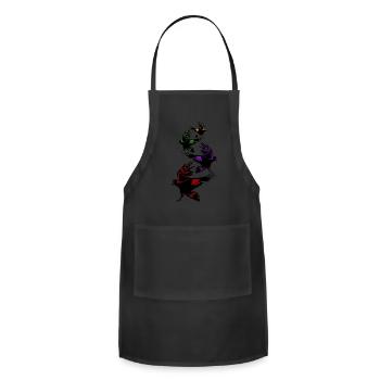 Crows Raven Tree Ravens Flying Crow - Adjustable Apron - black - Front - Julia (174cm)