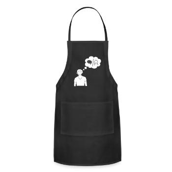 Dual Thought Silhouette - Adjustable Apron - black - Front - Julia (174cm)
