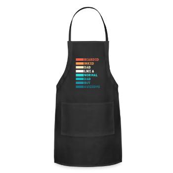 Single Dad Daddy Single Parent - Adjustable Apron - black - Front - Julia (174cm)