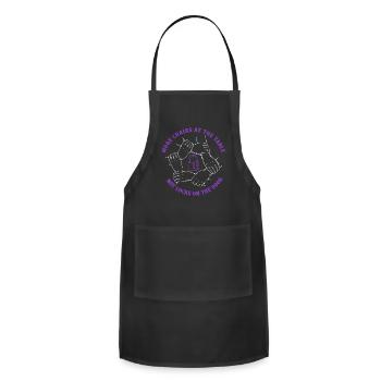 Humanity Equality More Chains On The Table - Adjustable Apron - black - Front - Julia (174cm)