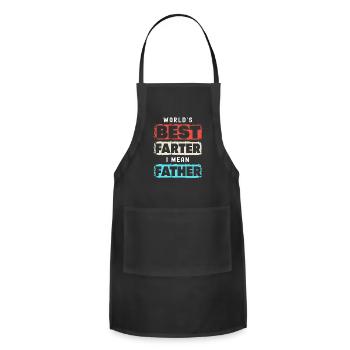 Single Dad Fathers Day Single Father - Adjustable Apron - black - Front - Julia (174cm)