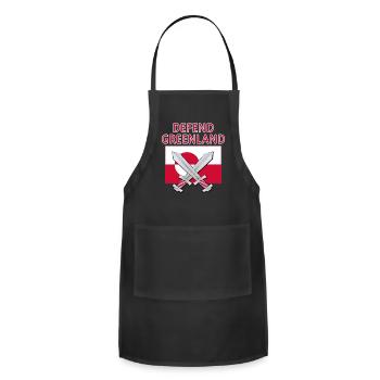DEFEND GREENLAND  - Adjustable Apron - black - Front - Julia (174cm)