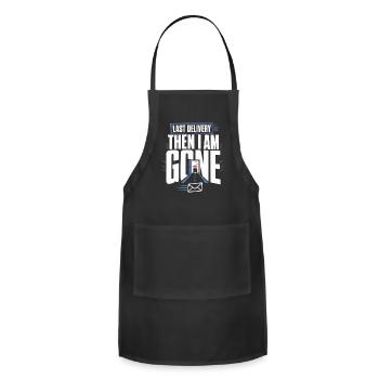 Mail Carrier Retirement Retired Mail Carrier - Adjustable Apron - black - Front - Julia (174cm)