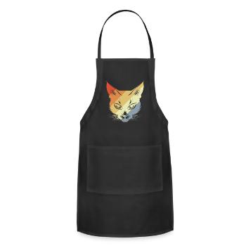 Vintage Cat - Adjustable Apron - black - Front - Julia (174cm)