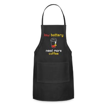 Need Coffee - Adjustable Apron - black - Front - Julia (174cm)