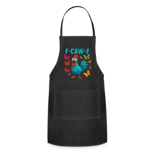 Funny Screaming Chicken “F-Caw-F” - Adjustable Apron