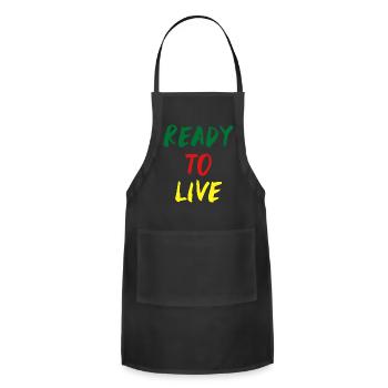 Ready To Live - Adjustable Apron - black - Front - Julia (174cm)
