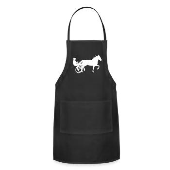 Horses Riding Harness Racing Rider Equitation - Adjustable Apron - black - Front - Julia (174cm)