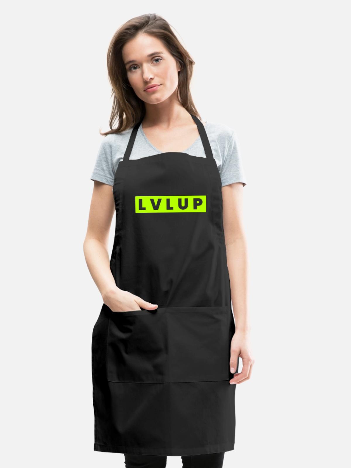 Level Up - Adjustable Apron - black - Front - Julia (174cm)