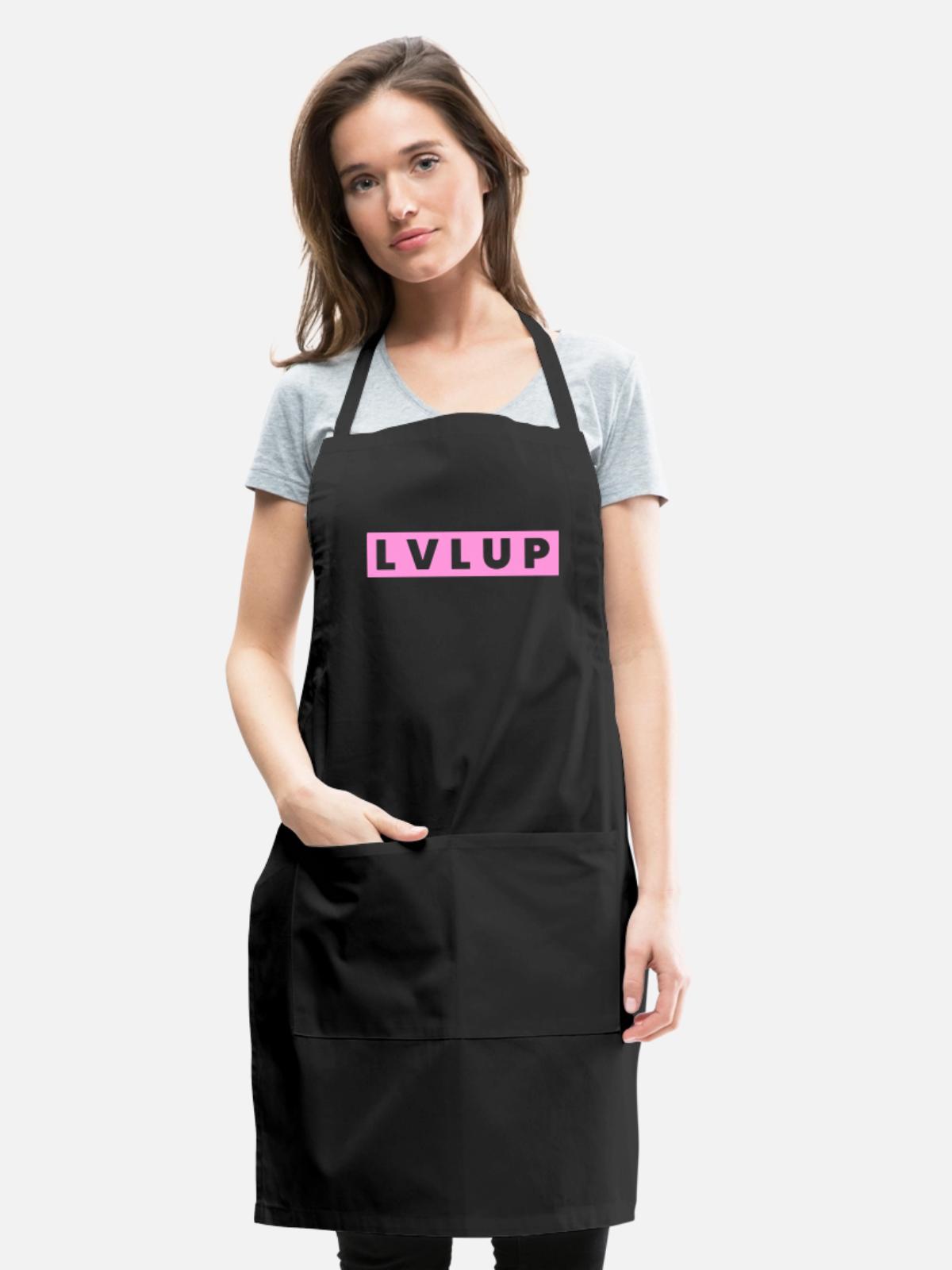 Level Up - Adjustable Apron - black - Front - Julia (174cm)