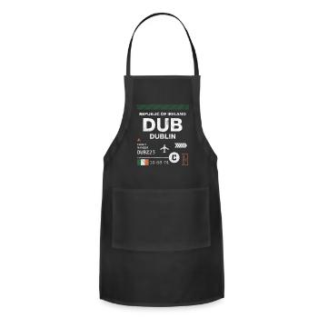 Dublin airport tag - Adjustable Apron - black - Front - Julia (174cm)