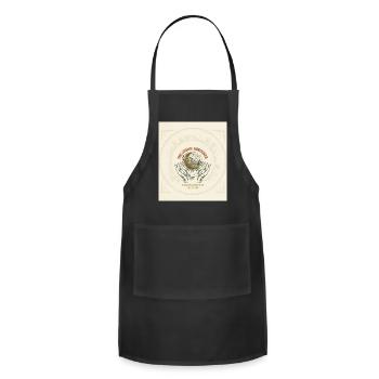 Cosmic Gardener Moon Garden - Adjustable Apron - black - Front - Julia (174cm)