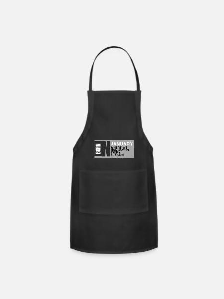 Joyful January - Adjustable Apron - black