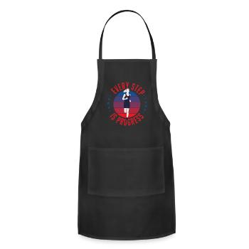 Running girl - Adjustable Apron - black - Front - Julia (174cm)