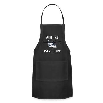 MIH-53 Pave Low Helicopter - Adjustable Apron - black - Front - Julia (174cm)